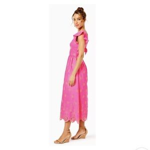 New w Tag: Lilly Pulitzer Lillyanne Midi Dress. Size 6